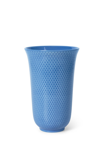 Rhombe vase h20 blue