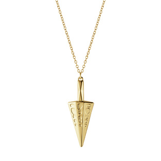 2022 Ornament, Cone 18 KT. GOLD PLATED