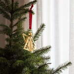 2022 Christmas Collectibles Κρεμαστό Αγγελάκι με Δαντέλα, Ασημί