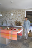 Τραπεζομάντηλο Marie Galante mangue 175X250, ακρυλική επένδυση