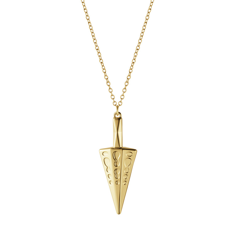 2022 Ornament, Cone 18 KT. GOLD PLATED