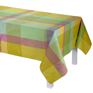 Marie Galante citron vert 150X220 coated tablecloth