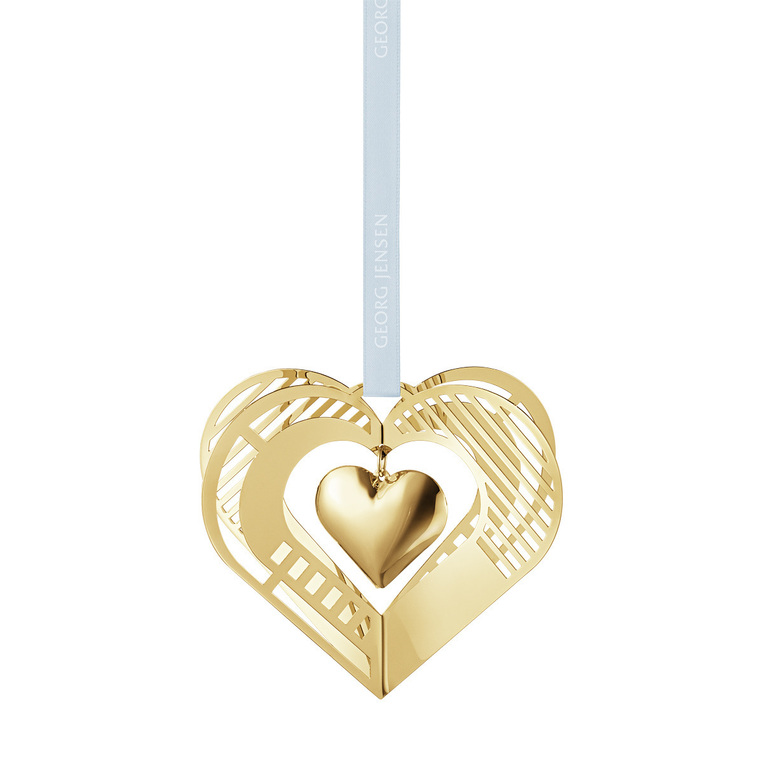 Christmas Collectibles Heart, Gold