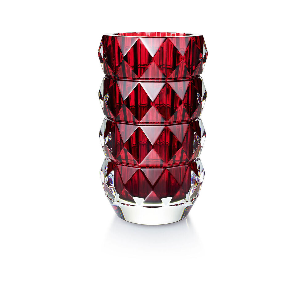 Louxor vase round red 230