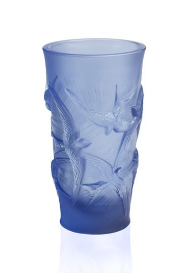 Hirondelles vase PM Bleu Saphir