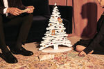 Χριστουγεννιάτικο δένδρο Bark λευκό H70cm