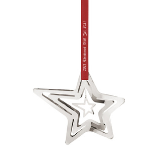 Pendant ornament of star 2021, palladium