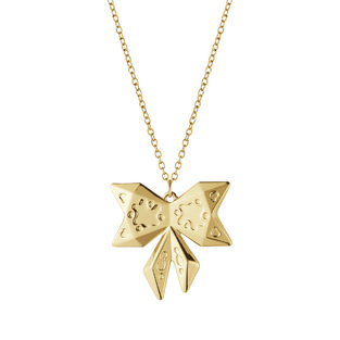 2022 Ornament, Bow 18 KT. GOLD PLATED
