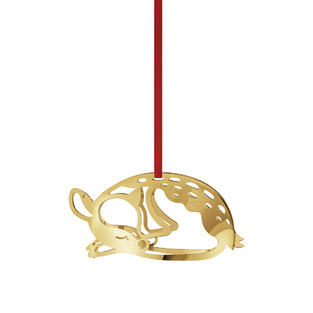 HOLIDAY ORNAMENT 2023 DEER GOLD PLATED