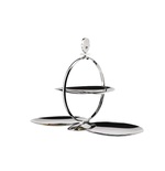 Fatman folding cake stand in 18/10 stainless steel with decoration