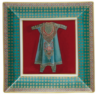 Vide-poche Kimono Carmin 17Χ17 cm