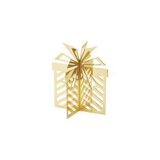 2025 Christmas Collectibles Στολίδι τραπεζιού με επίστρωση χρυσού 18Κ ,μικρό